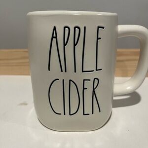 Rae Dunn APPLE CIDER Coffee Mug Ceramic White W/ Maroon Interior by Magenta